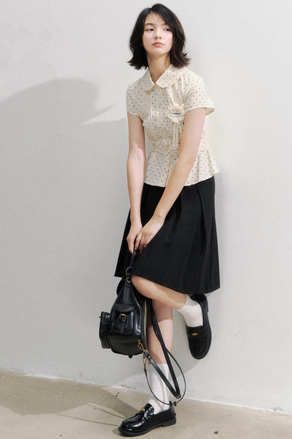 White Polka Dot Shirt