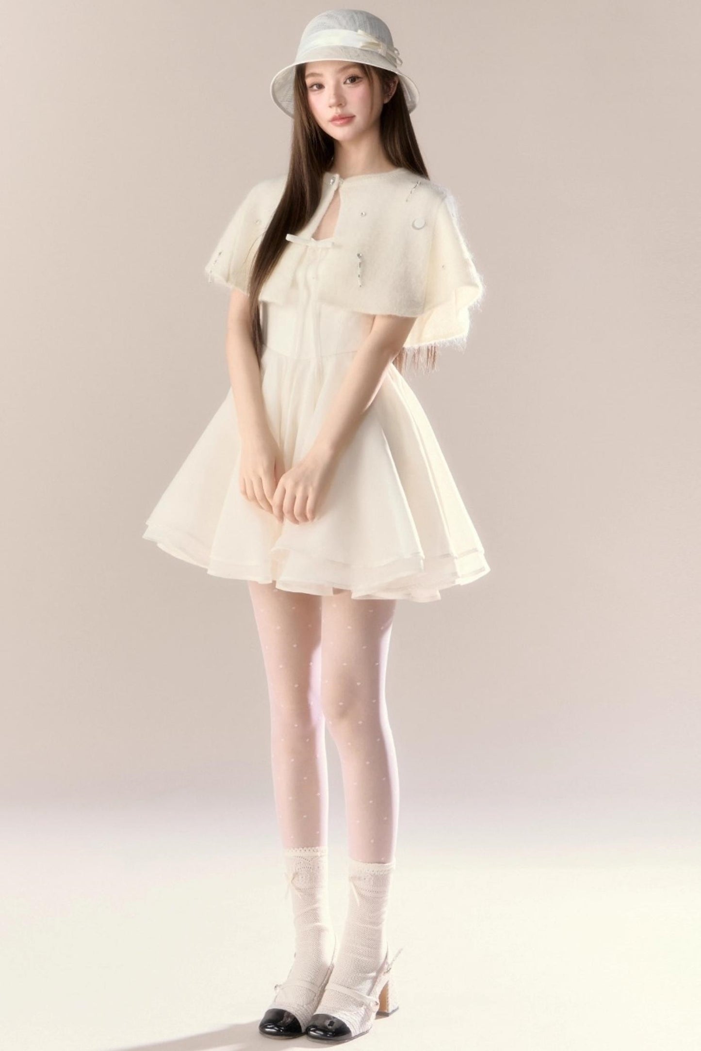 Blue Puff Dress Set-Up