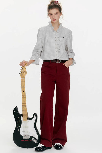 Flower Day Plaid Shirt