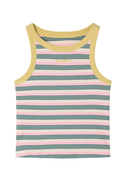 Summer Colorblock Striped Tank Top