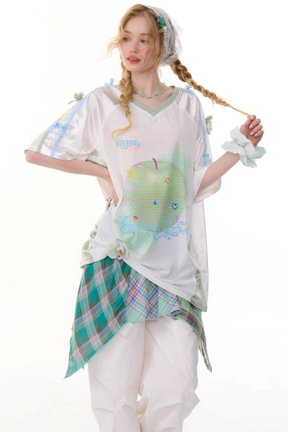 Summer Apple Print Tee