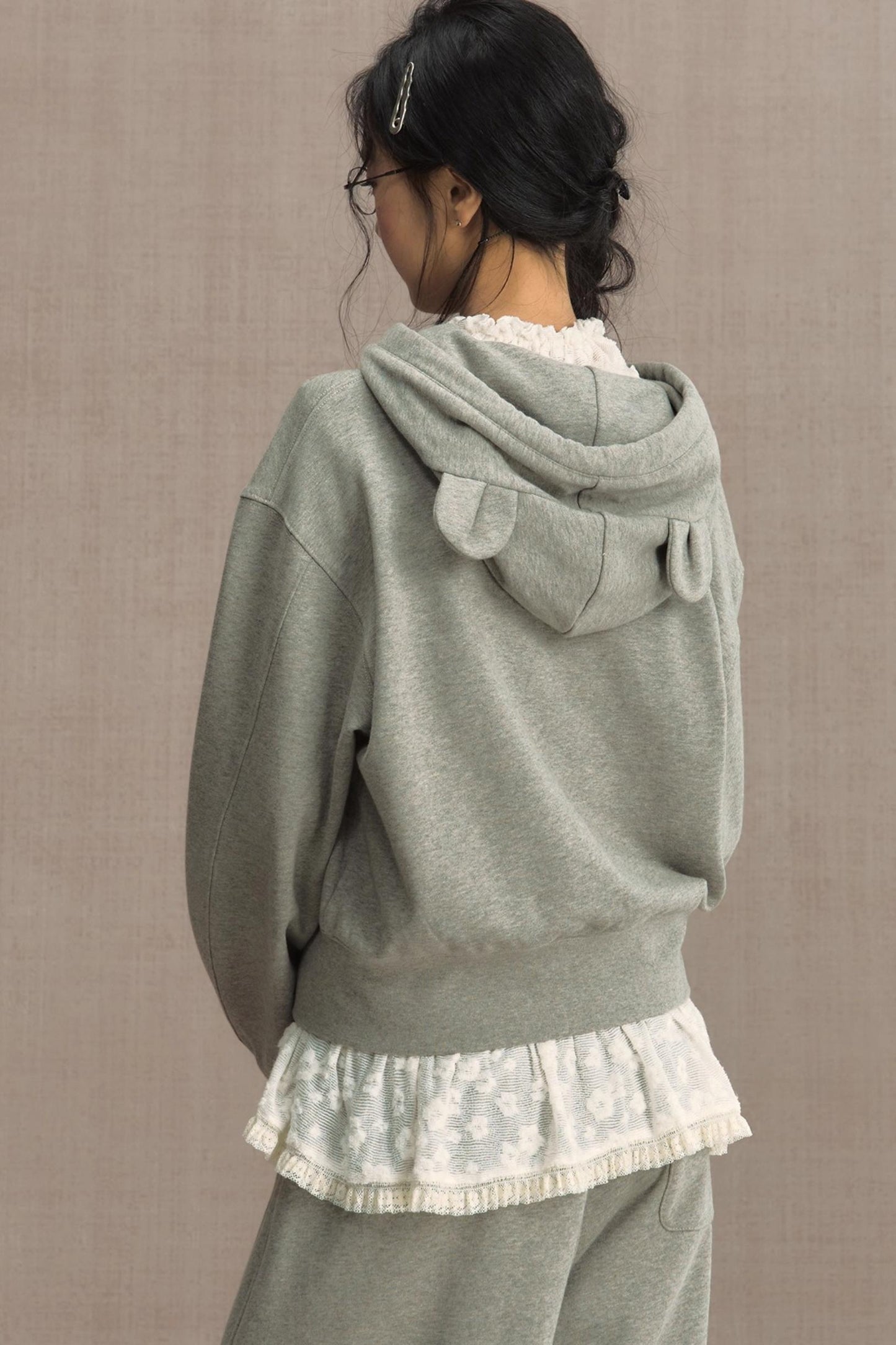 Fluffy Hooded Sweatshirt