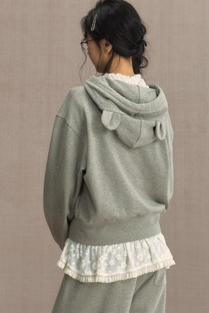 Fluffy Hooded Sweatshirt