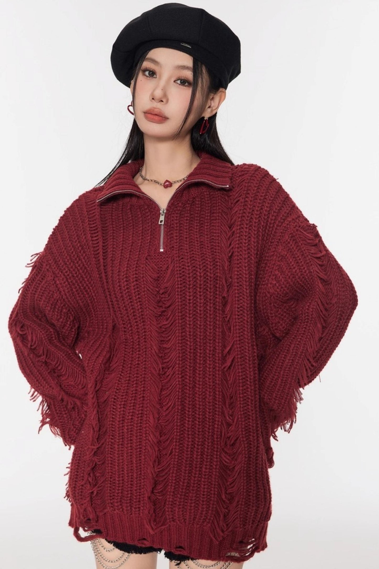 Soft Waxy Knit Sweater