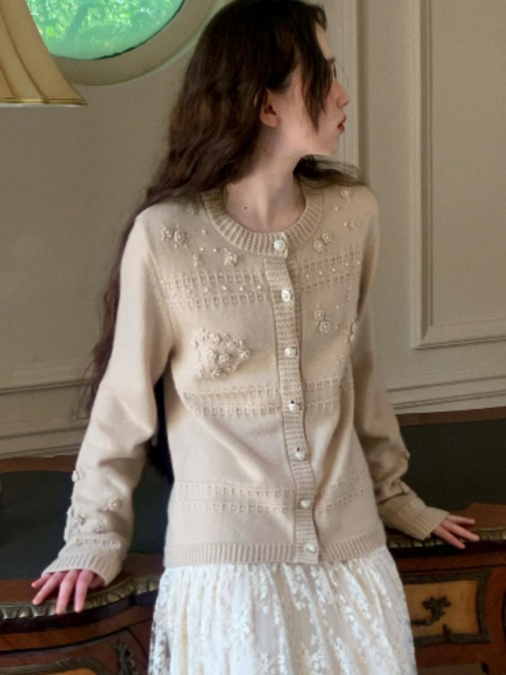 Apricot Knitted Australian Wool Sweater