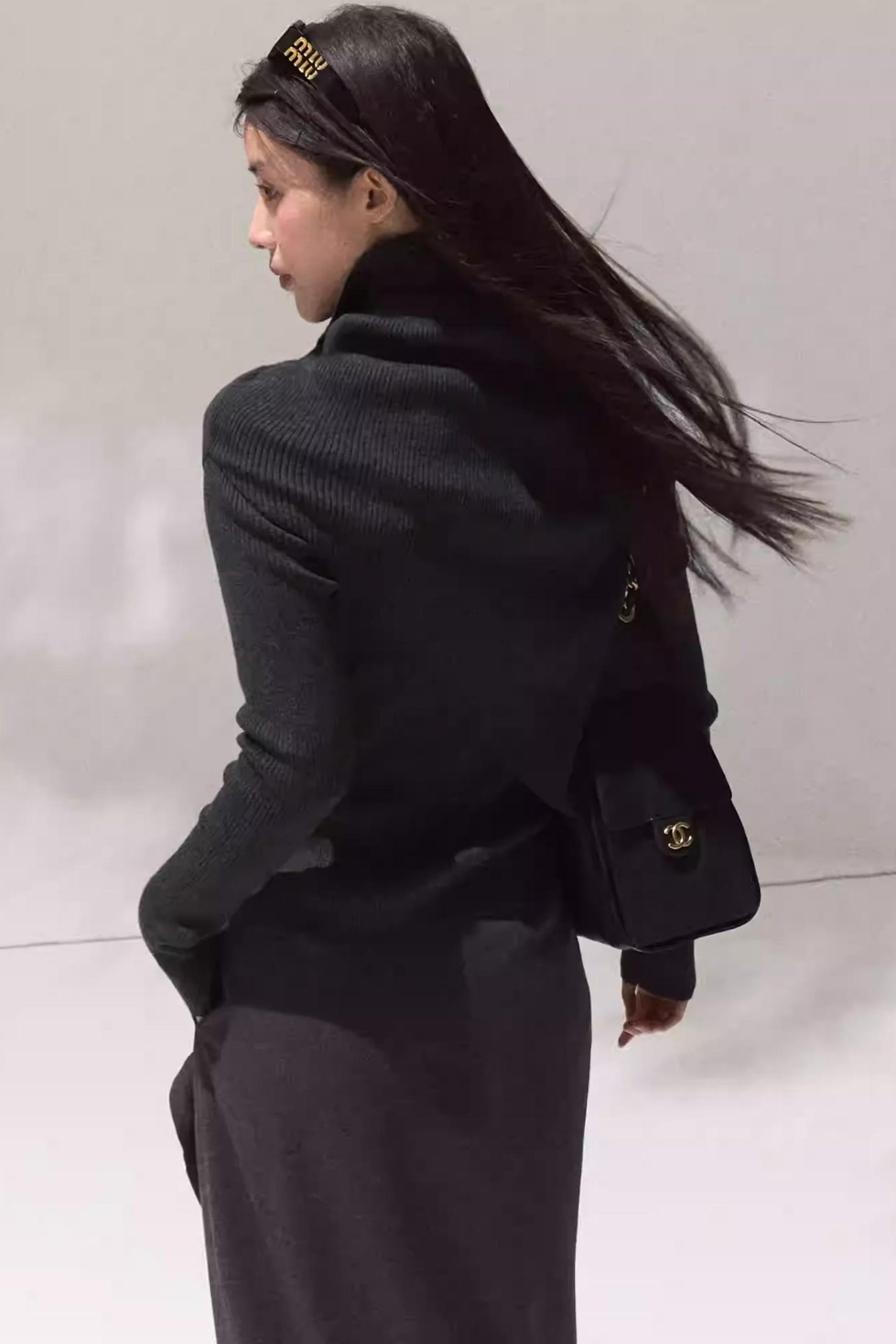 Moonlit Wool Knit Sweater