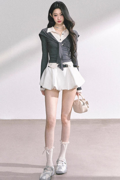 Autumn Waist Slimming Long-Sleeved Tops