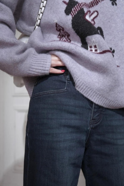 Midnight Blue Stretch Pants