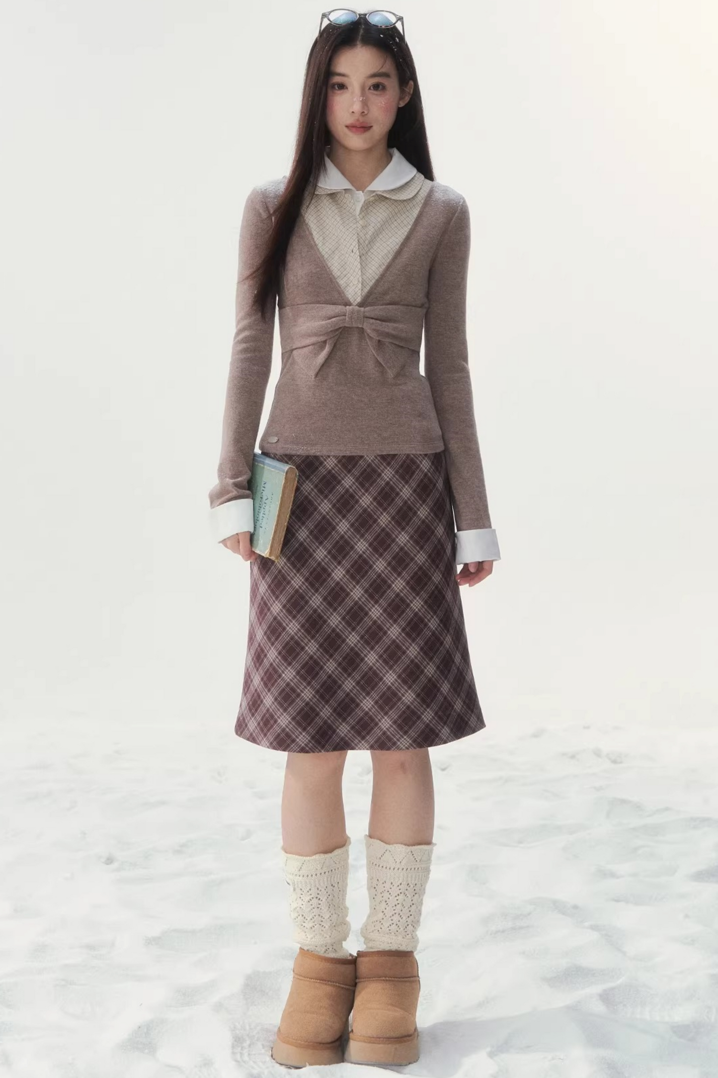 Doll Collar Three-Piece Top