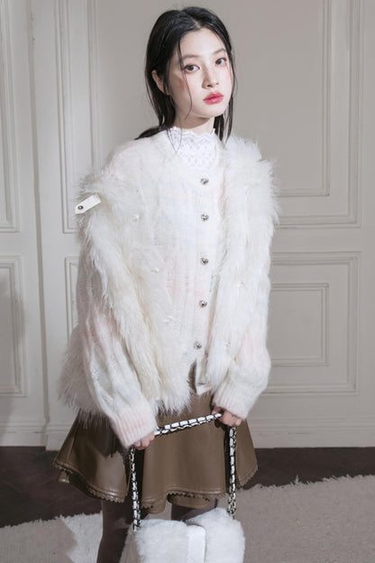 Cedar Milk Eco-Friendly Fur Vest