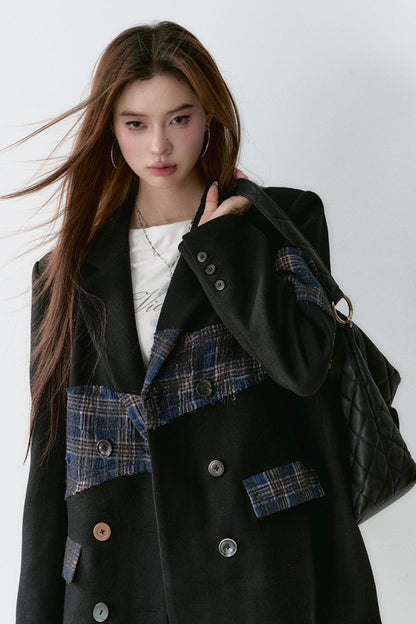 Premium Plaid Wool Jacket