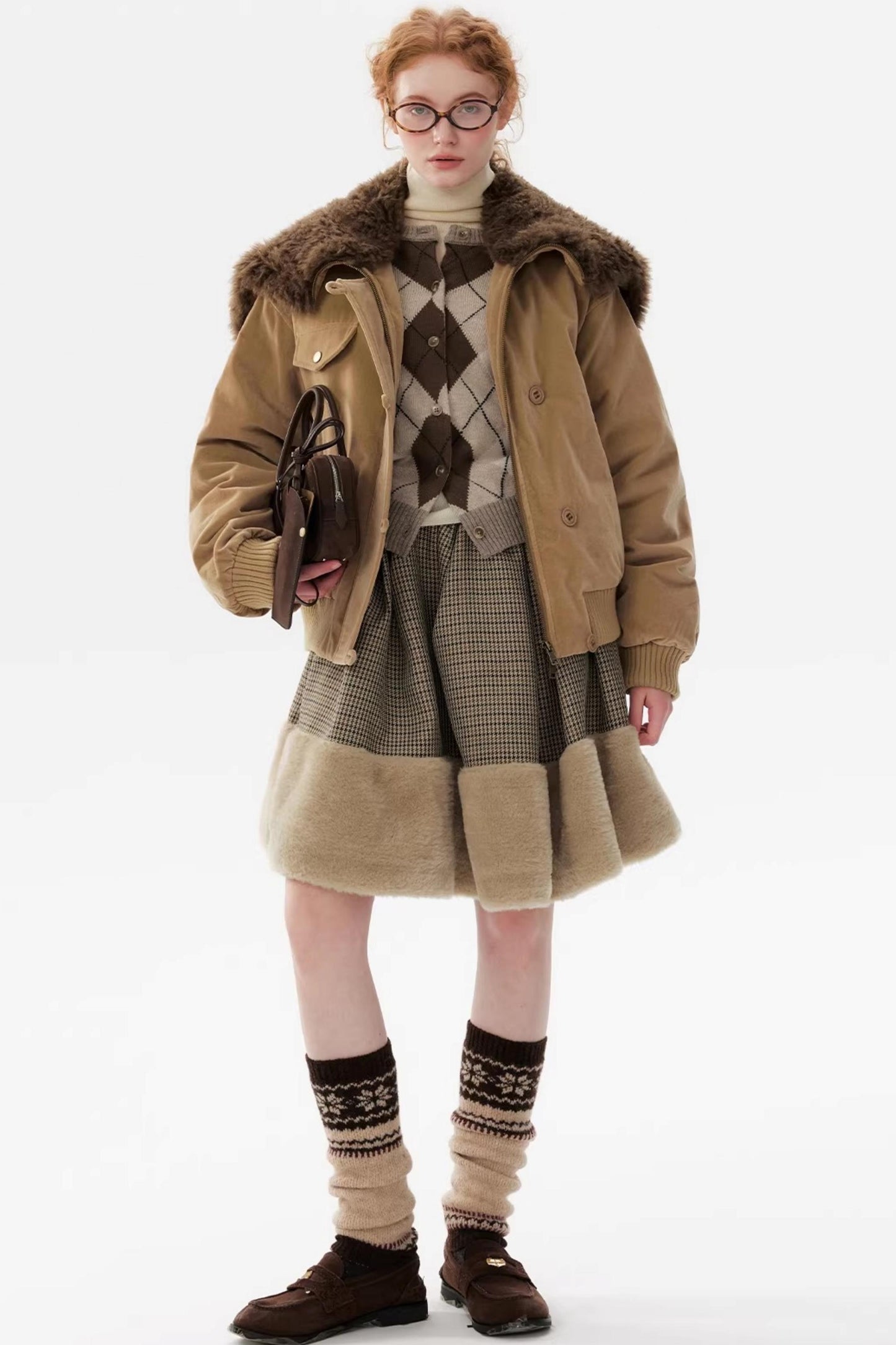 Sky Island Houndstooth Skirt