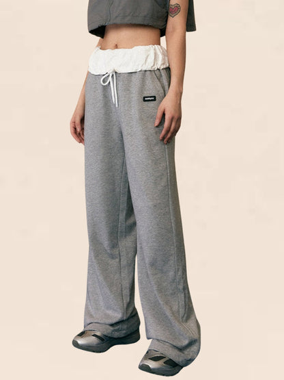 American Wide-Leg Mop Sweatpants