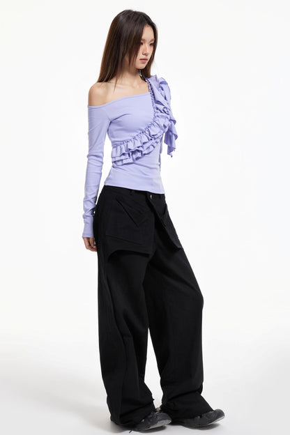 Off-The-Shoulder Ruffled Top