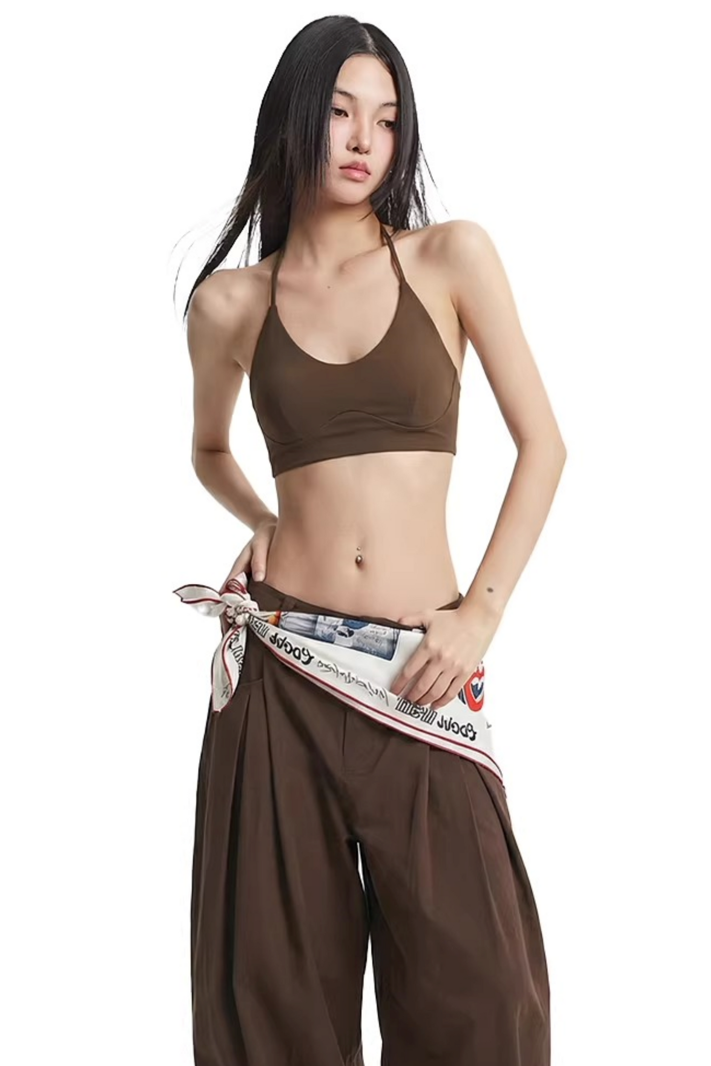 Polka Dot Halter Neck Top