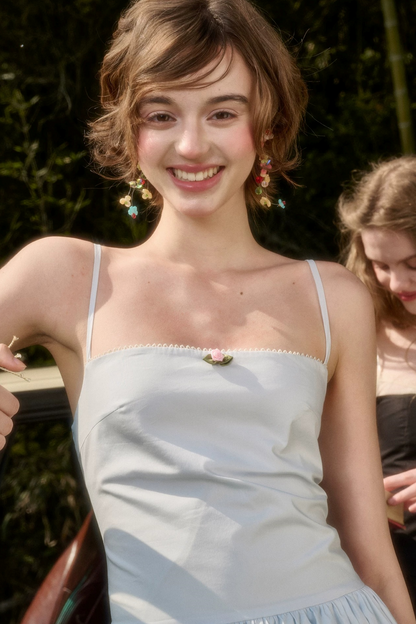 Babyblaues Baumwoll-Feenkleid