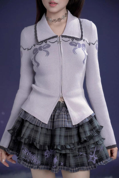 Sweet Taro Knit Cardigan