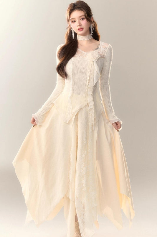 Wild White Tea Skirt Set-Up