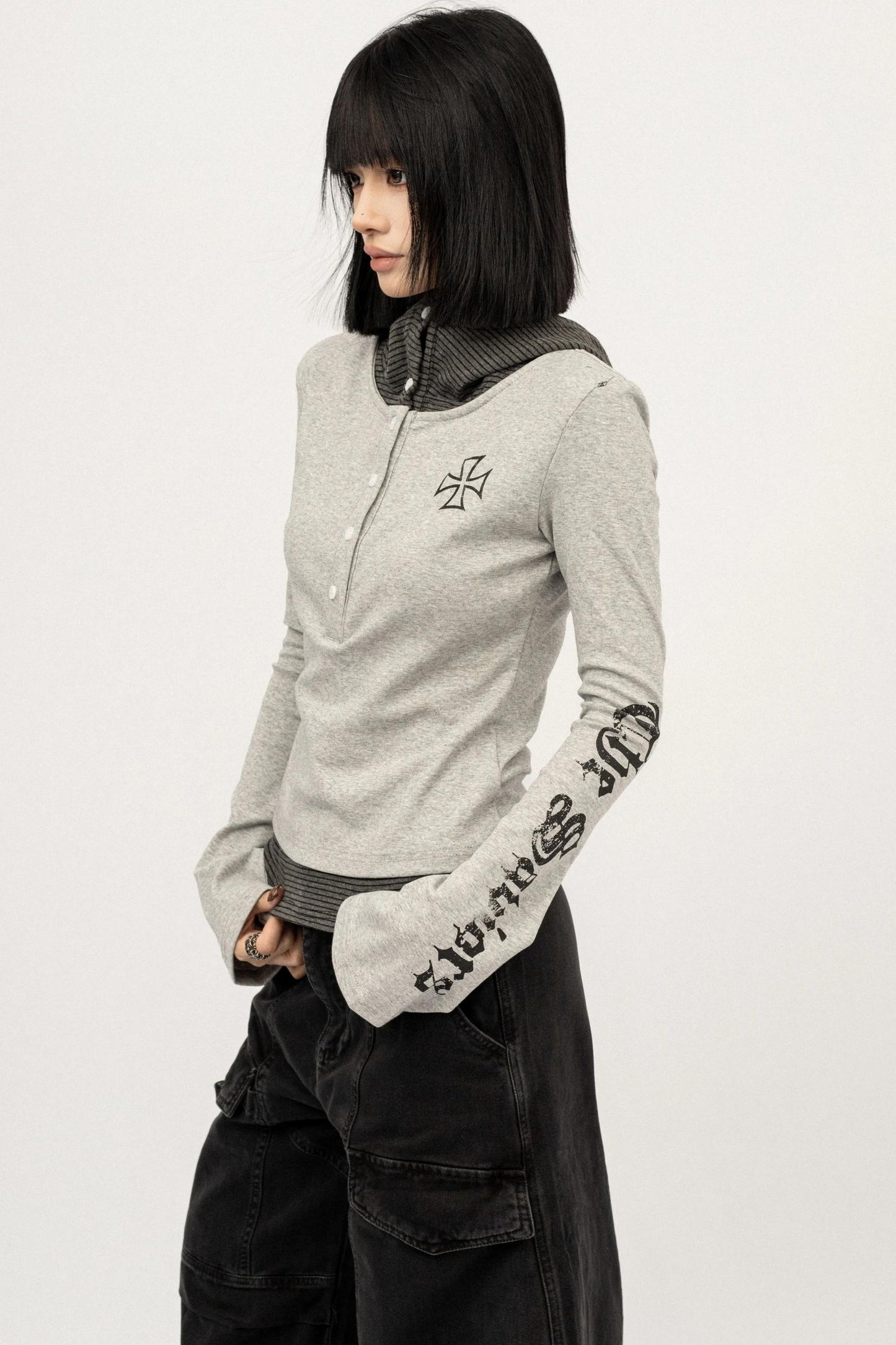 Spice Girl Long Sleeve Lazy Hooded Top