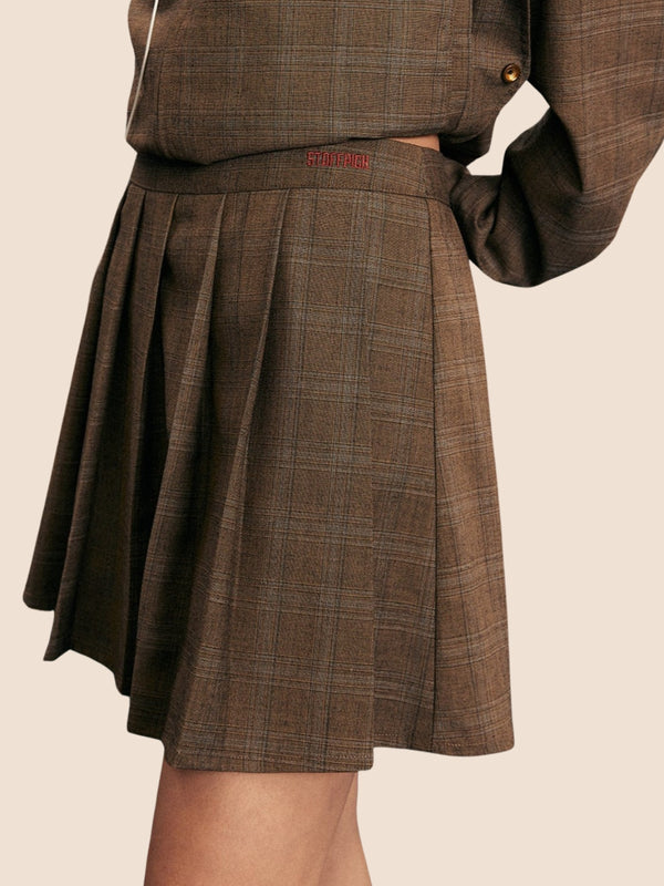 Autumn Loose Casual Jacket Skirt Set-Up