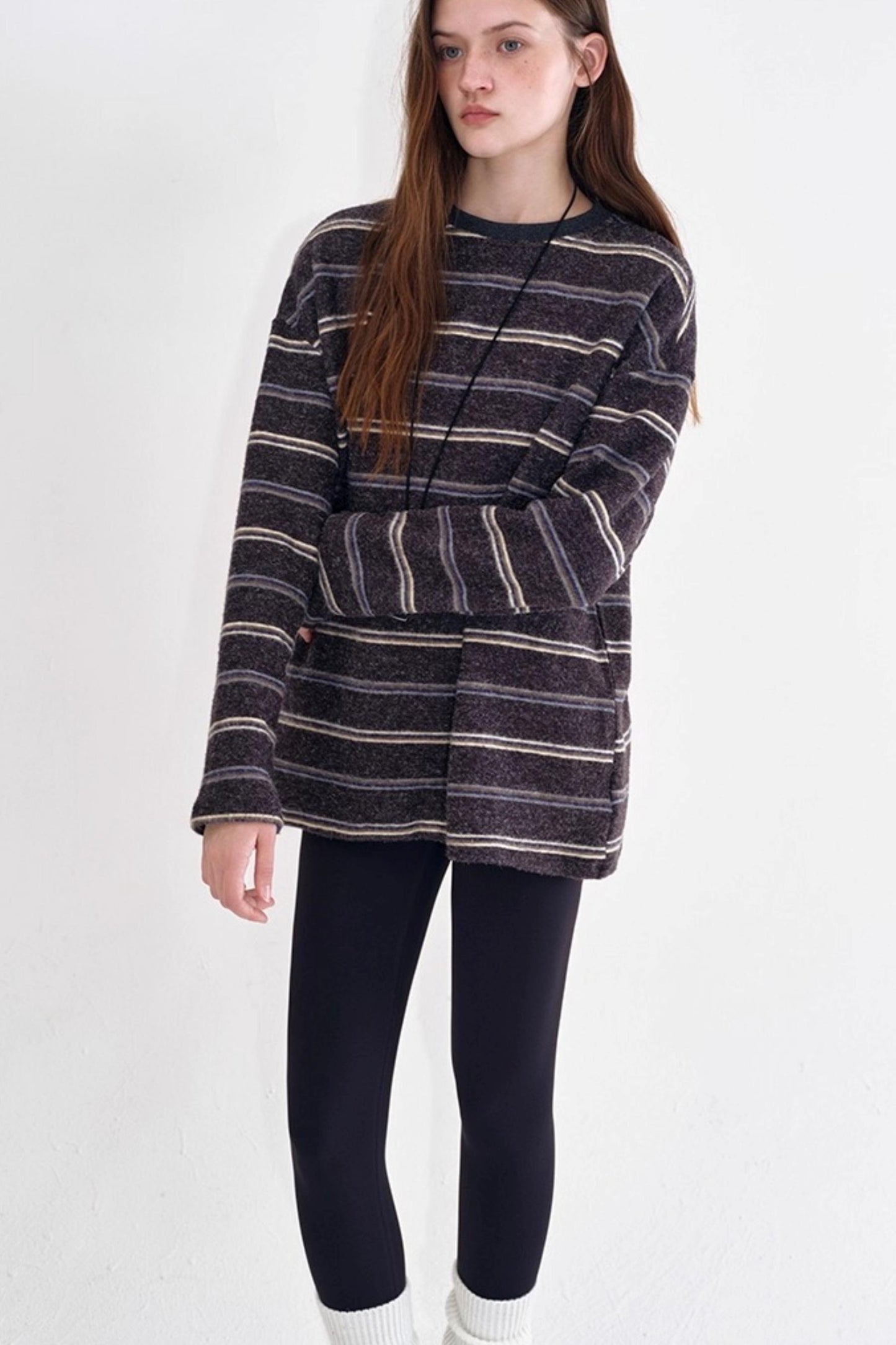 Retro Velvet-Feel Winter Sweater