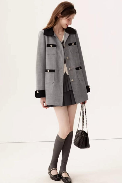 Elegant Color-Block Jacket