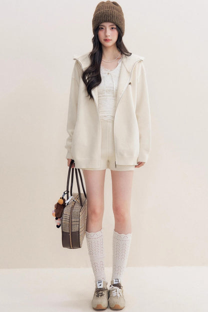 Romantic Fleece V-Neck Long Sleeve T-Shirt