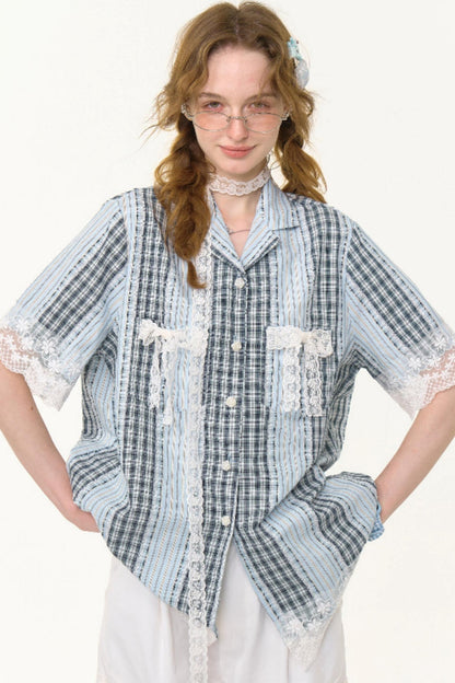 Stripe Lace Shirt