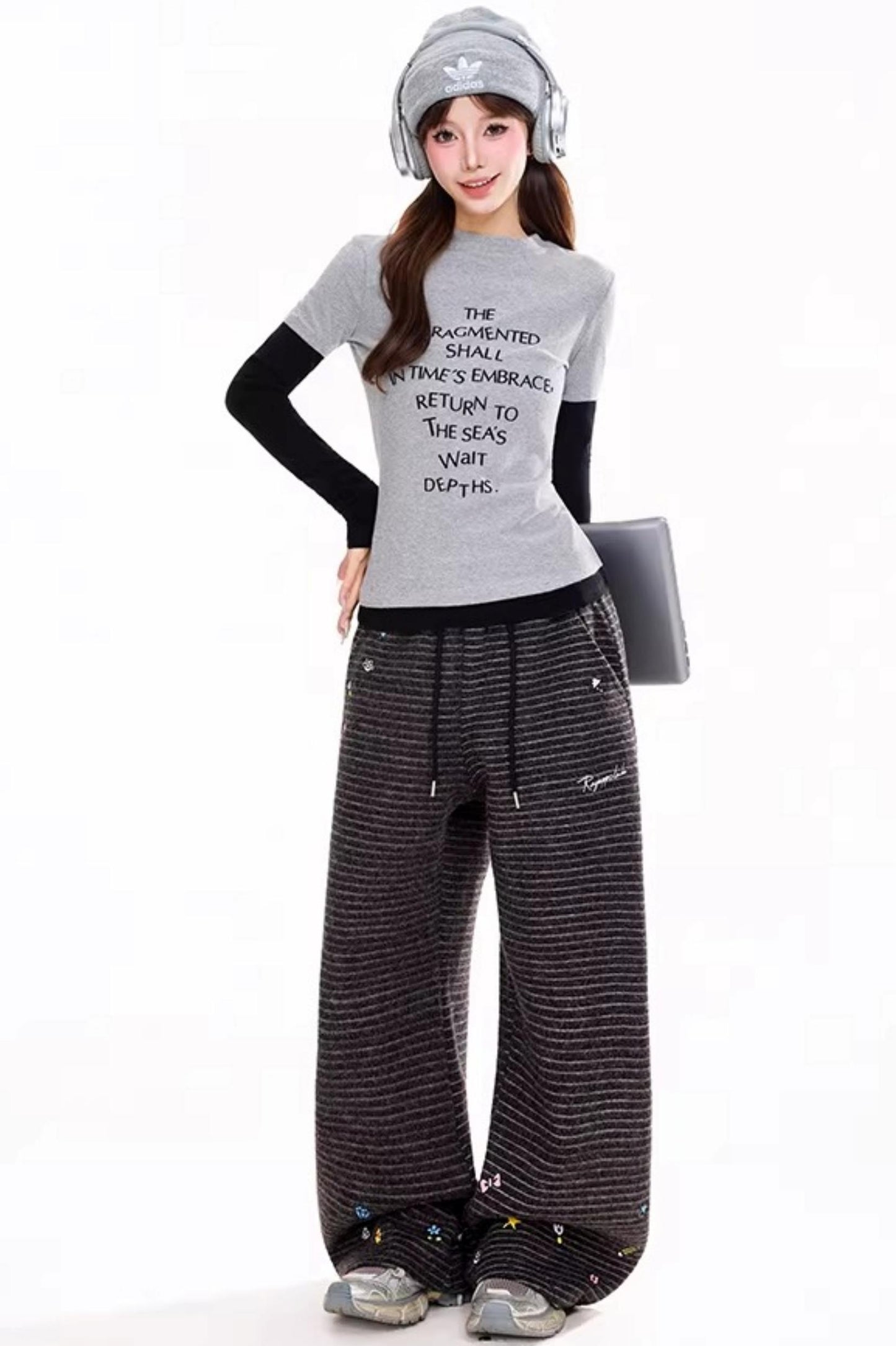 Retro Slim-Fit Long-Sleeve Top