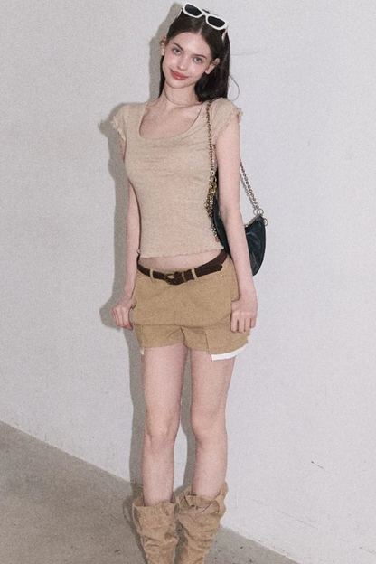 Lyocell Wool Embroidered Top