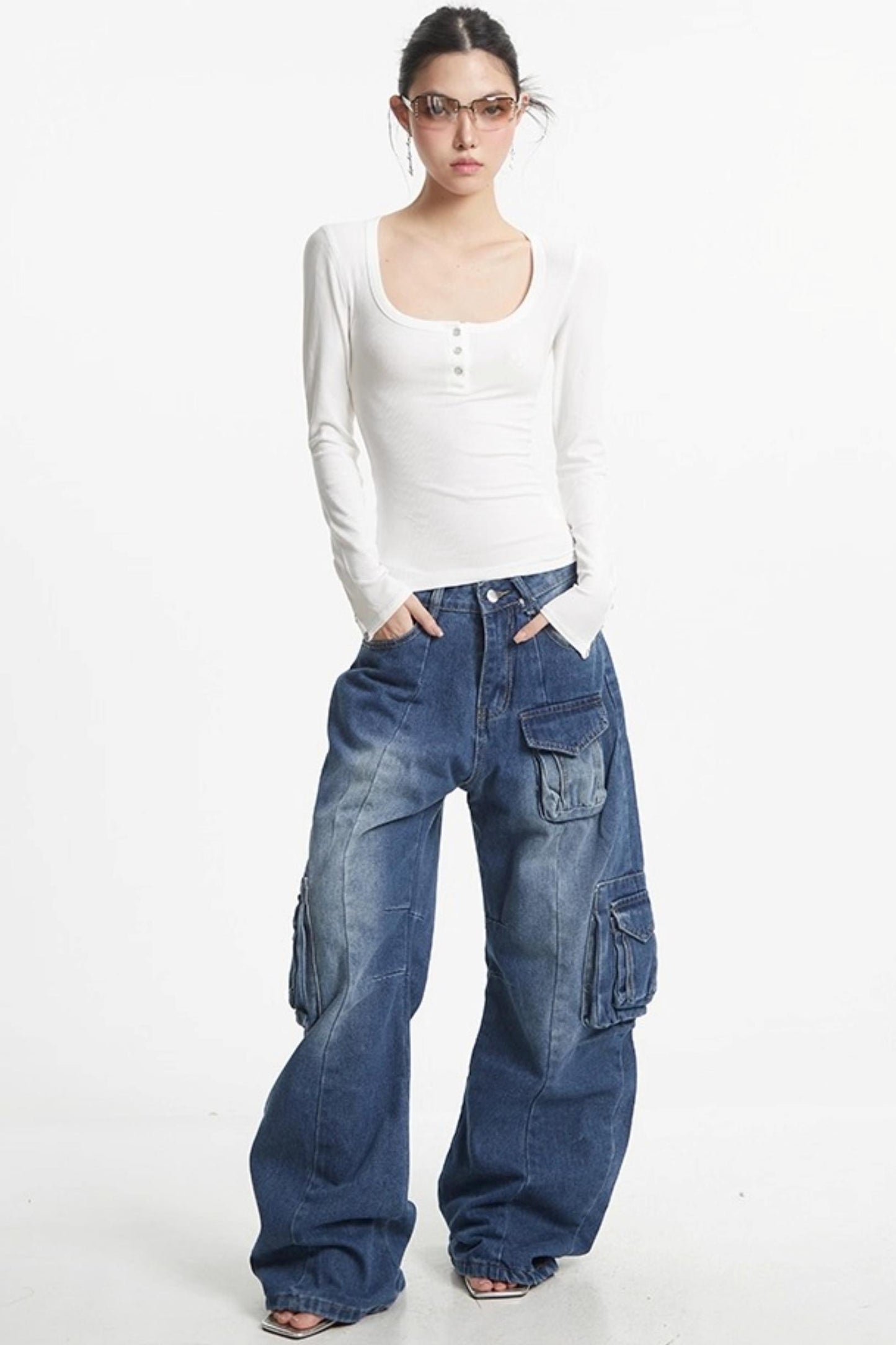 Stretch U-Neck Shirt