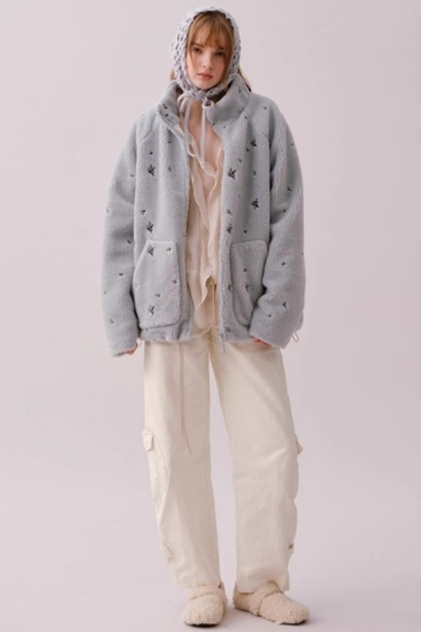 Retro Cotton Wide-Leg Pants