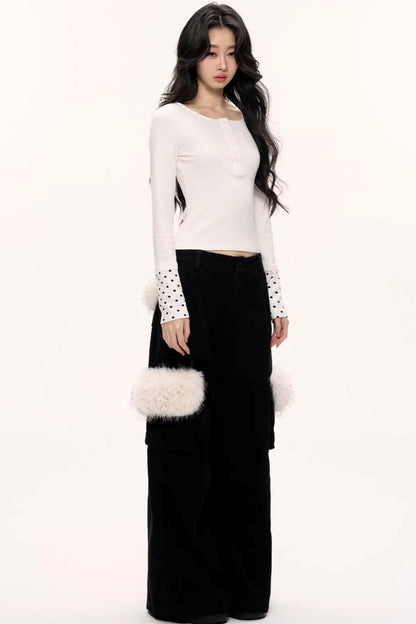 Dark Night Wide-Leg Pants