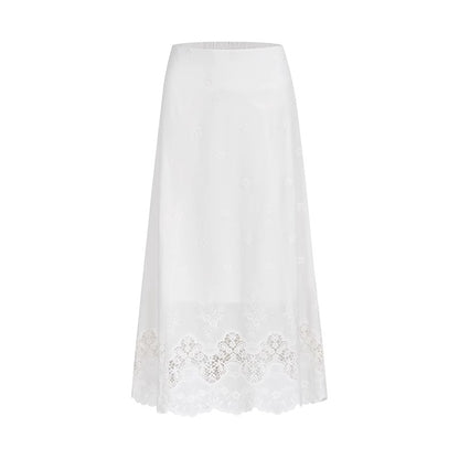 Romantic A-Line Long Skirt Setup