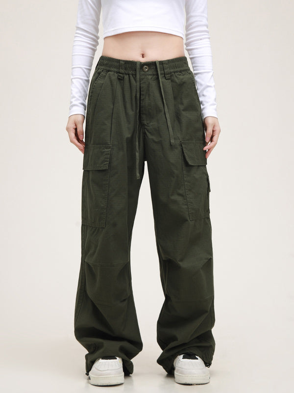 Maillard Straight-leg Loose Casual Pants