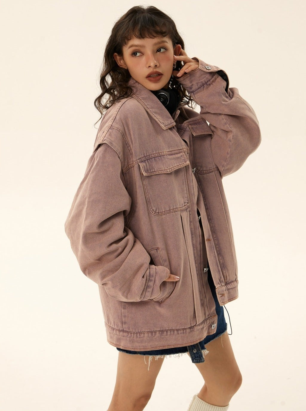 New Long-sleeved Loose Casual Cotton Jacket