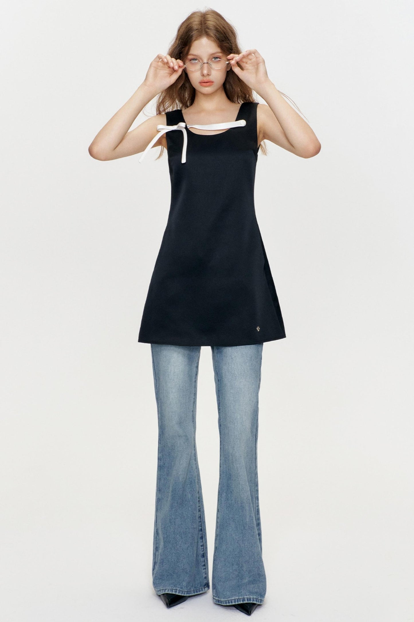 Lunar Elegance Swing Dress