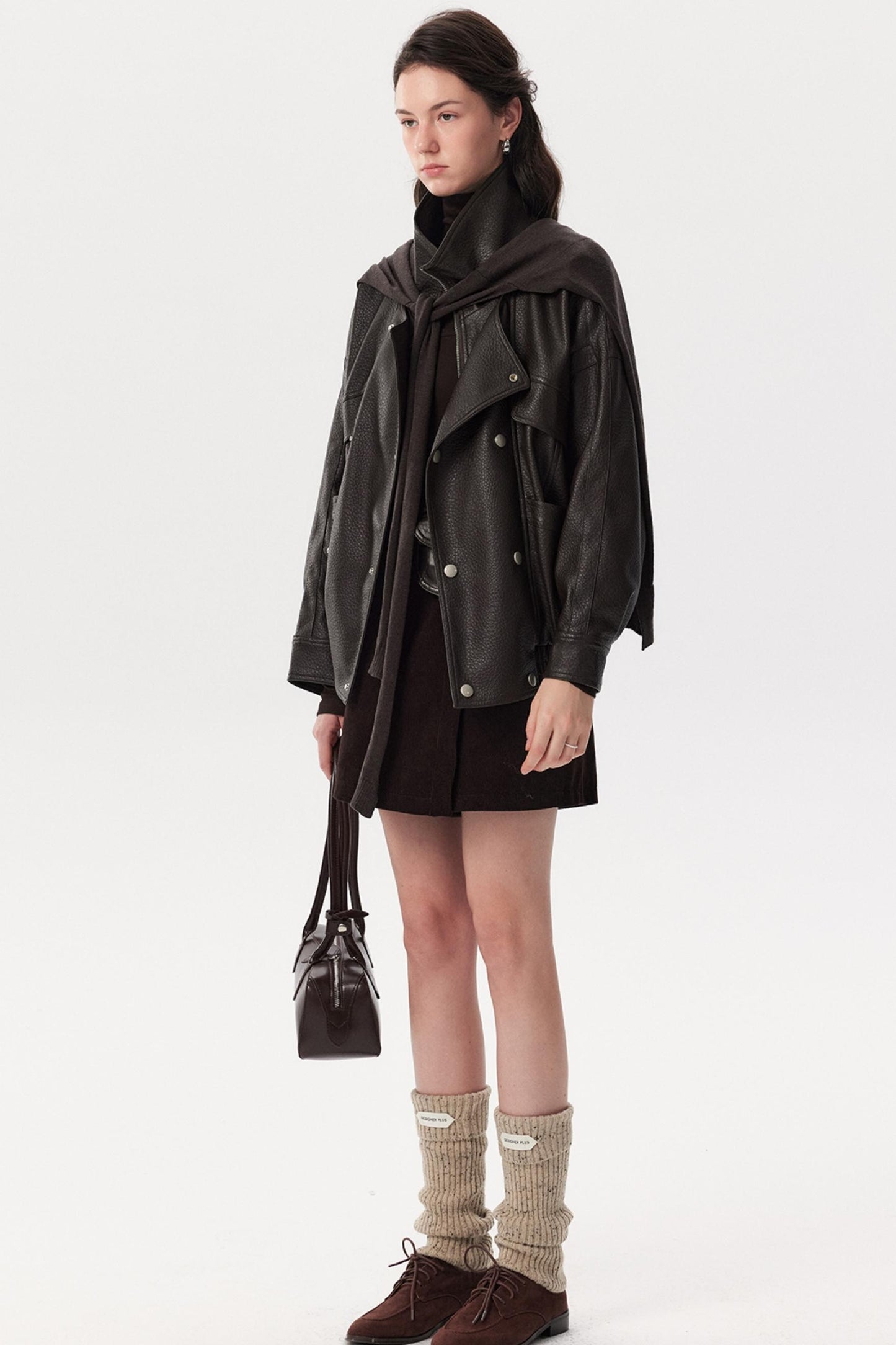 Heavy-Duty Pebbled Leather Jacket