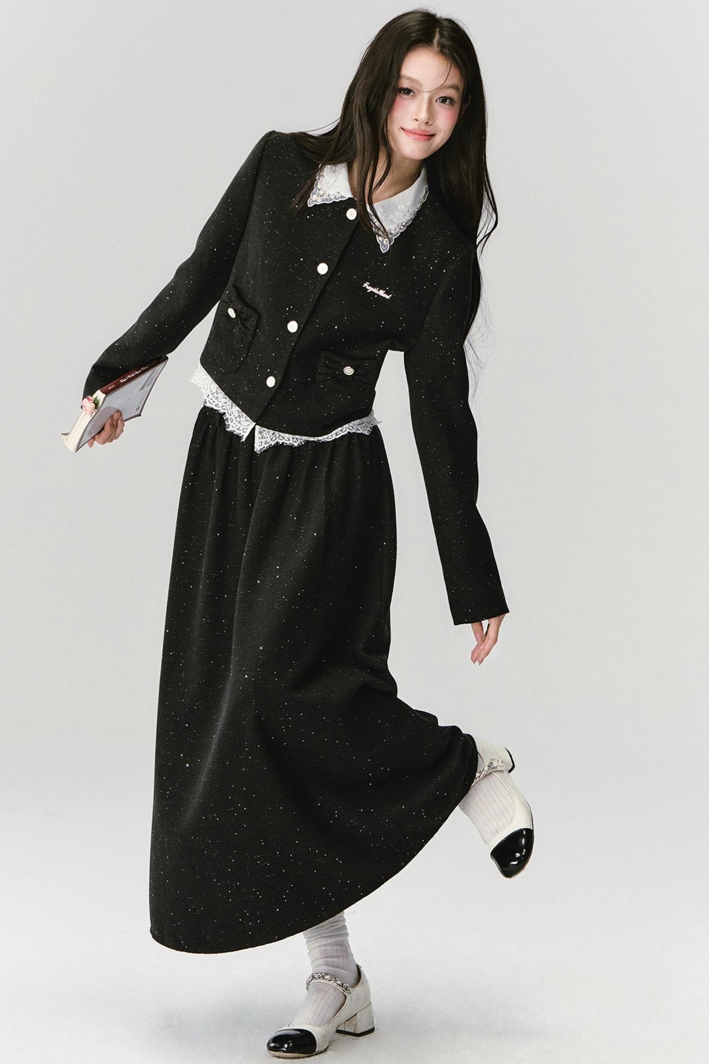 Baroque Small Fragrance Suit Top & Skirt Set-Up