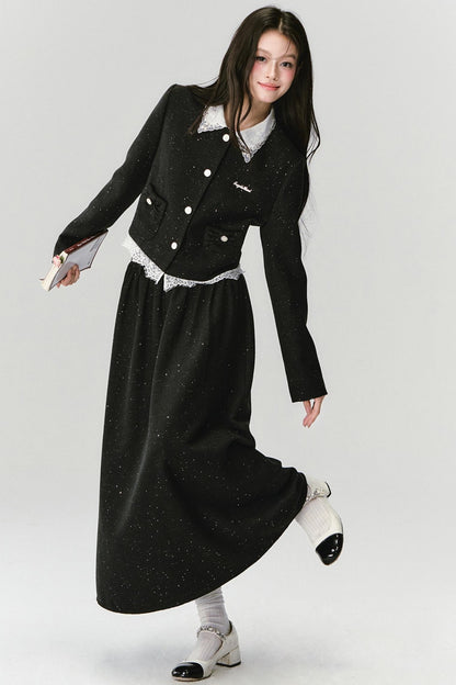 Baroque Small Fragrance Suit Top & Skirt Set-Up