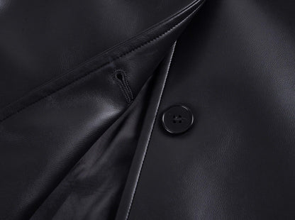 Vintage casual leather jacket