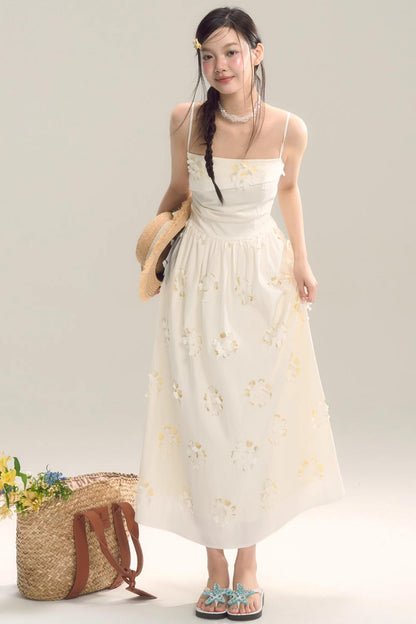 Coastal Floral Halter Dress