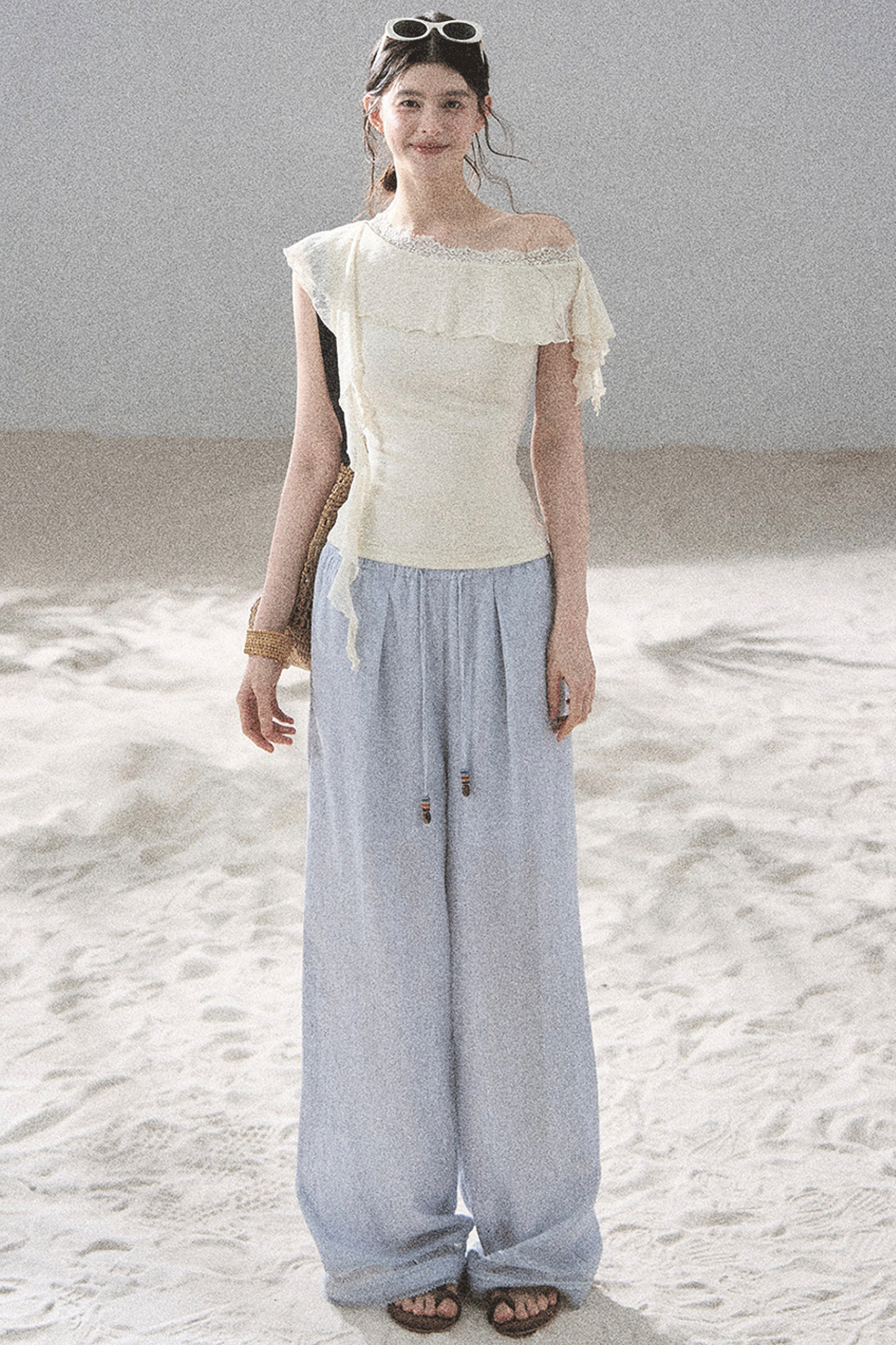 Before the Sunset Lace Off-Shoulder Top