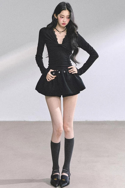 Ancient White Moonlight Lace Top