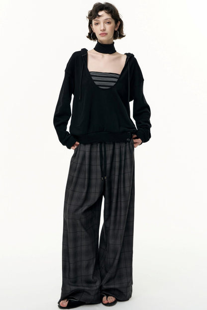 Layered Hooded Sweatshirt Set-Up