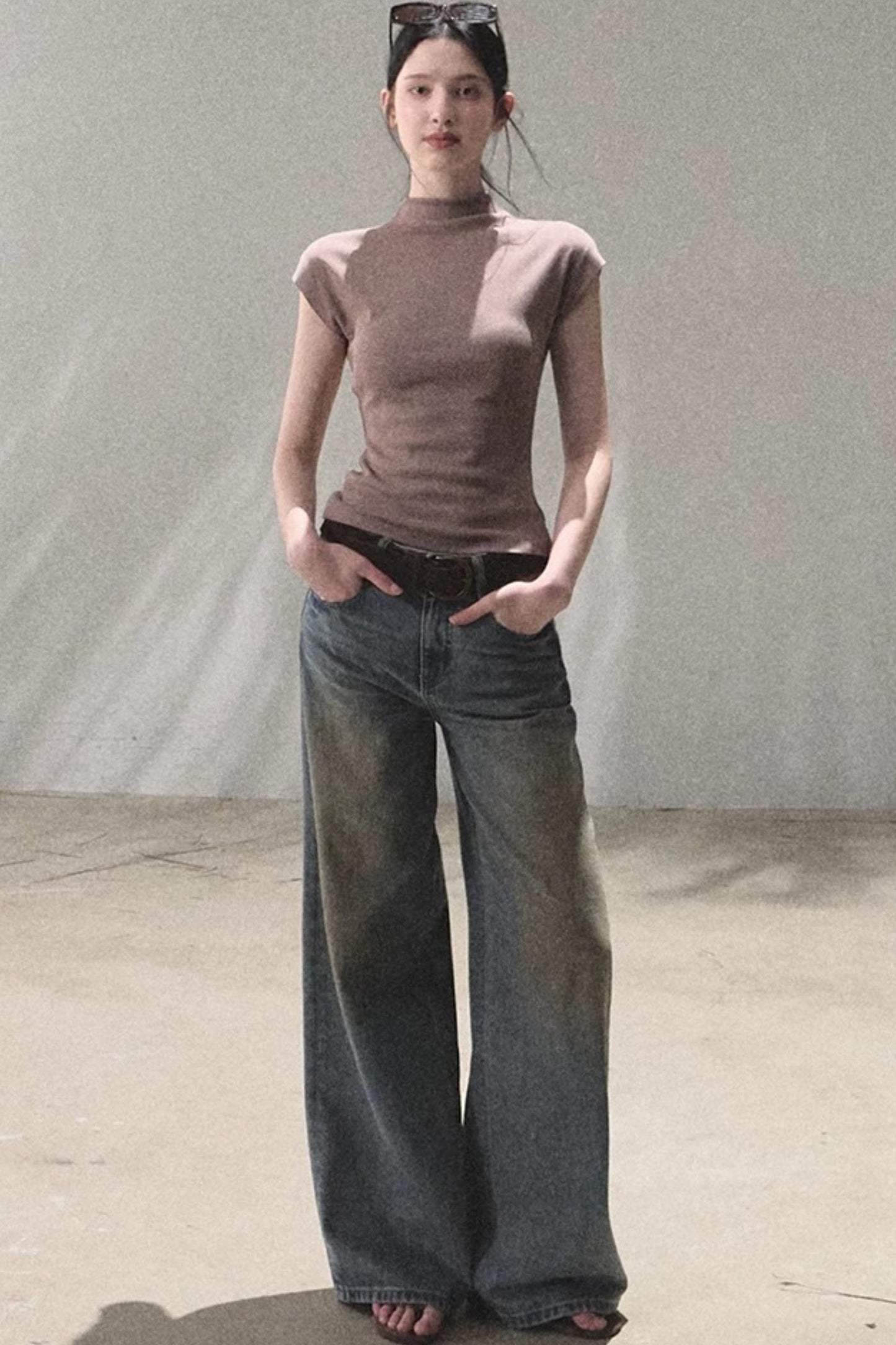 Vintage Hand-Painted Jeans Set