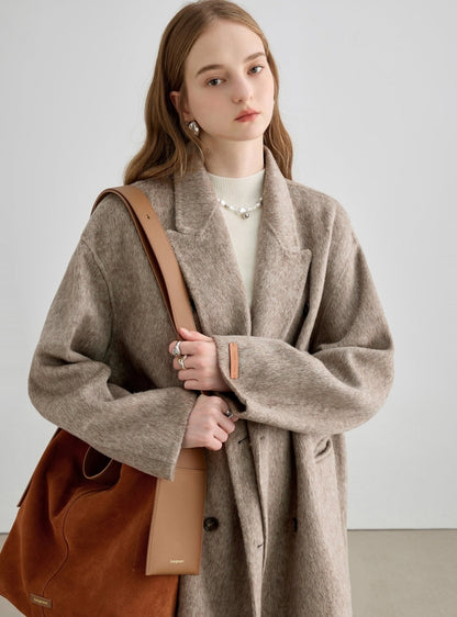 Middle Length Thickened Wool Coat