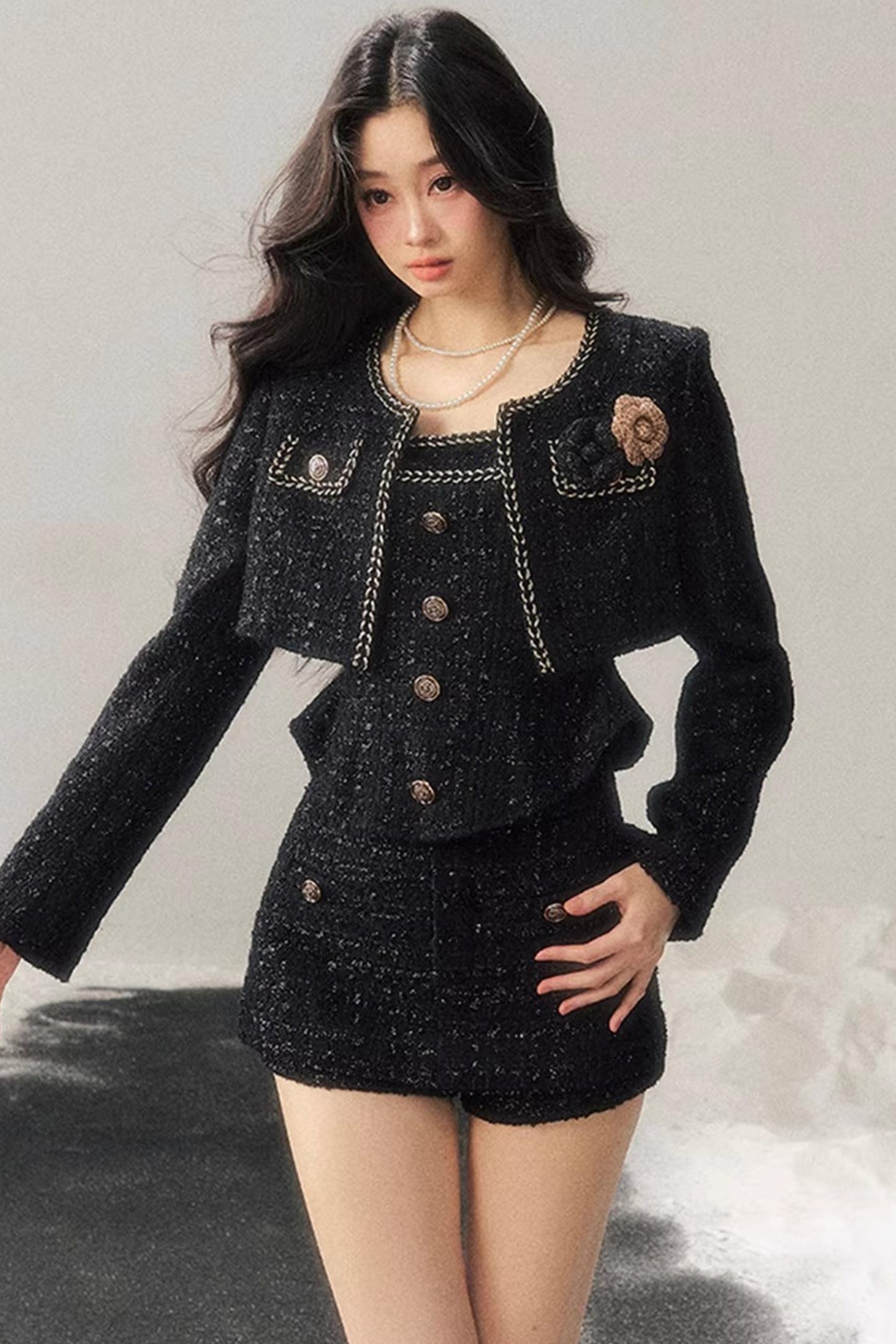 Chanel Wool Coat Skirt Set-Up