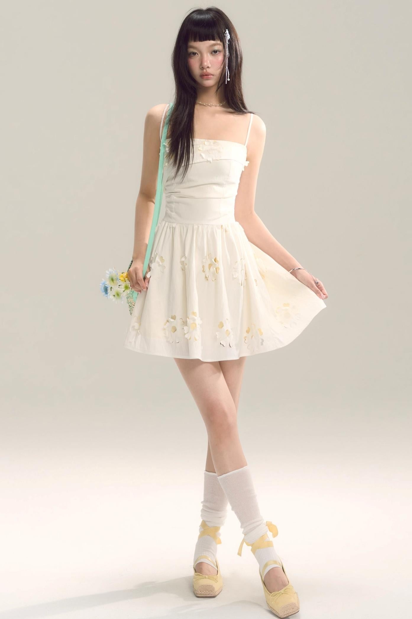 Coastal Floral Halter Dress