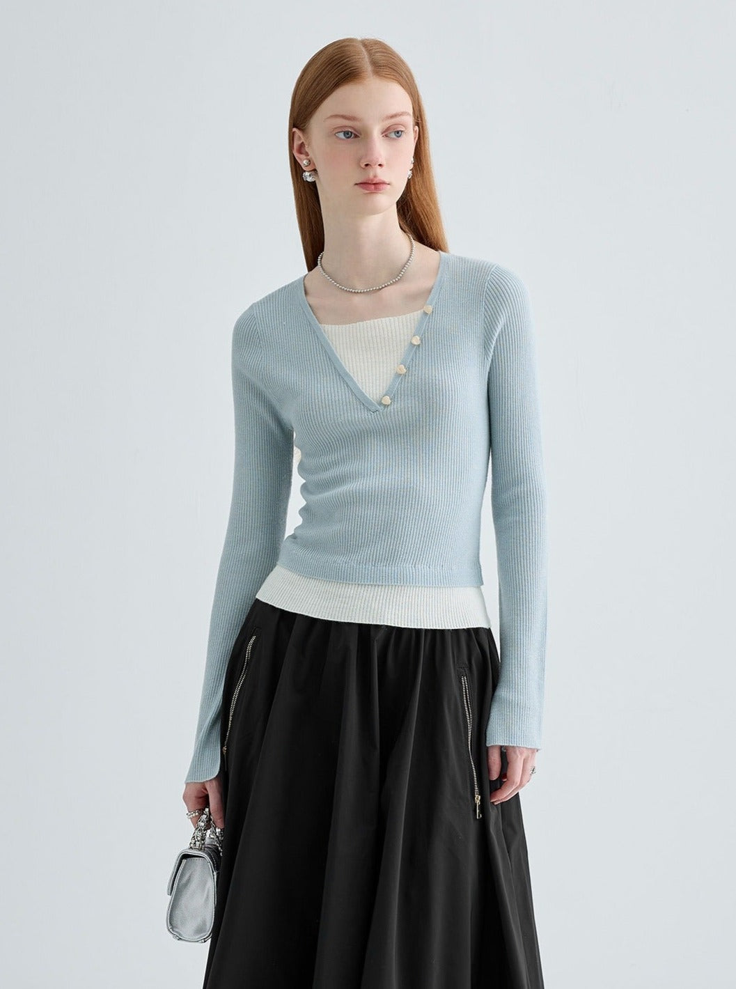 Temperament Slim Long Sleeve Base Top